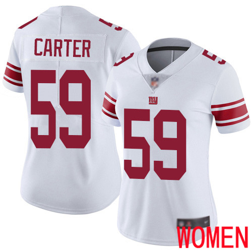 Women New York Giants #59 Lorenzo Carter White Vapor Untouchable Limited Player Football NFL Jersey->youth nfl jersey->Youth Jersey